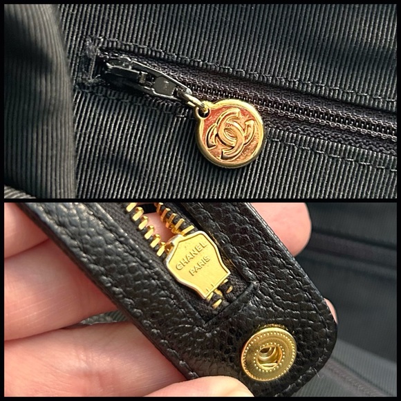 CHANEL Classic Black Caviar Leather XL Supermodel Shopping Tote / Weekender Bag - Picture 12 of 12